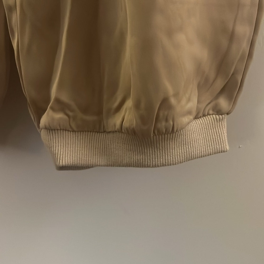 Khaki Cropped Drawstring Capris - image 4
